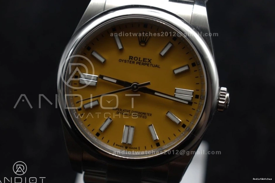 Steel VR Clean OnTrend 124300 Perpetual Yellow 1:1 Edition 41mm Best Oyster Dial 937 904L 1030